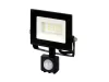 LUMINO mozgásérzékelős LED-reflektor, 120°, IP44, 10 W, Természetes fehér, fekete