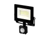 LUMINO mozgásérzékelős LED-reflektor, 120°, IP44, 20 W, Természetes fehér, fekete