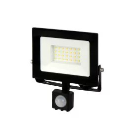   LUMINO mozgásérzékelős LED-reflektor, 120°, IP44, 30 W, Természetes fehér, fekete