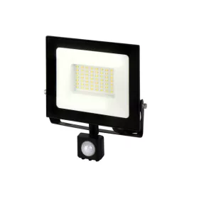   LUMINO mozgásérzékelős LED-reflektor, 120°, IP44, 50 W, Természetes fehér, fekete
