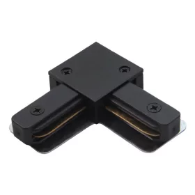Connector for 1-phase track light rail angular (black)