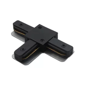 Connector for 1-phase track light rail tee (black)