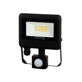   PHOTON mozgásérzékelős LED-reflektor, 120°, IP65, 20 W, Természetes fehér, fekete
