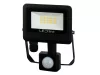 PHOTON mozgásérzékelős LED-reflektor, 120°, IP65, 10 W, Természetes fehér, fekete