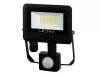PHOTON mozgásérzékelős LED-reflektor, 120°, IP65, 10 W, Természetes fehér, fekete