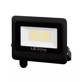   PHOTON LED-reflektor, 120°, IP65, 30 W, Természetes fehér, fekete