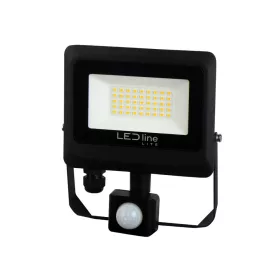   PHOTON mozgásérzékelős LED-reflektor, 120°, IP65, 30 W, Természetes fehér, fekete