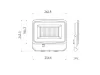 PHOTON LED-reflektor, 120°, IP65, 100 W, Természetes fehér, fekete