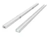 LED line PRIME felületre szerelhető LED profil szett ezüst - opál fedlappal, rögzítőkkel és végzárókkal