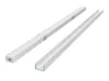 LED line PRIME felületre szerelhető LED profil szett ezüst - opál fedlappal, rögzítőkkel és végzárókkal