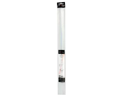 LED line PRIME süllyeszthető LED profil szett ezüst - opál fedlappal, rögzítőkkel és végzárókkal