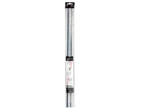 LED line PRIME süllyeszthető LED profil szett fekete - opál fedlappal, rögzítőkkel és végzárókkal