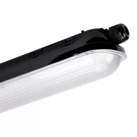   LINKER hermetic fixture 4000K 40W 6000lm IP65 120cm black PRIME emergency module LAW 3h AT