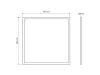 LITE Backlit LED-panel, 40 W, IP20, 600x600 mm, Természetes fehér