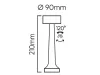 LEDline Asztali lámpa RIWIA 1,0W 120lm CCT IP20 ezüst 1800mAh