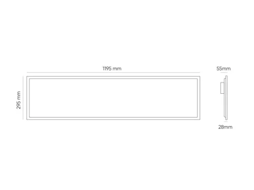 PRIME Backlit LED-panel, 34 W, IP20, UGR<19, 300x1200 mm, Természetes fehér, 5 év garancia