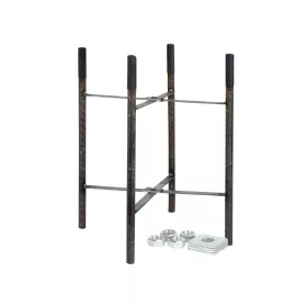 Burried steel frame for pole mounting