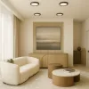LED line LITE Downlight EASY FLEX 230V IP20 IK05 9-12-15W CCT 1050lm kerek fekete