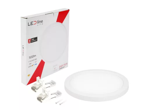 LED line LITE Downlight EASY FLEX 18W 4000K 1530lm kerek fehér