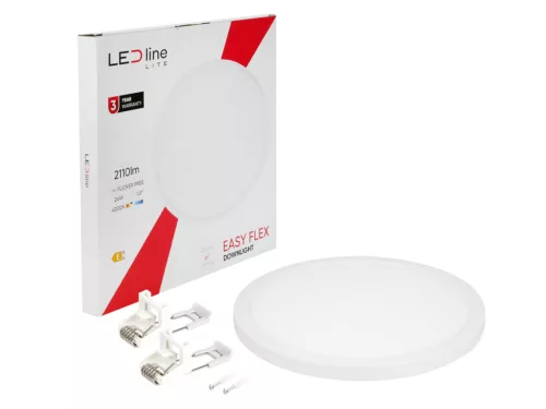 LED line LITE Downlight EASY FLEX 24W 4000K 2110lm kerek fehér