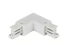 Connector L for 3 phase trak LUMICANTO left white PRIME