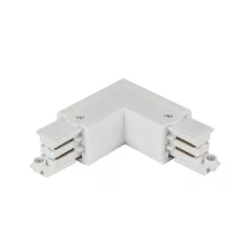 Connector L for 3 phase trak LUMICANTO left white PRIME