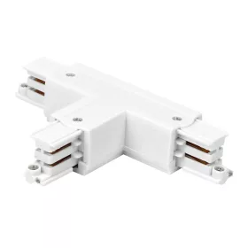   Connector T for 3 phase track LUMICANTO left white with feeding option PRIME