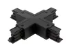 Connector X for 3 phase track LUMICANTO black with feeding PRIME