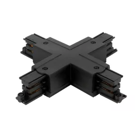  Connector X for 3 phase track LUMICANTO black with feeding PRIME