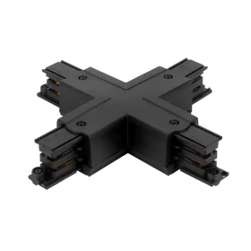   Connector X for 3 phase track LUMICANTO black with feeding PRIME