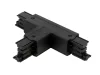 Connector T for 3 phase track LUMICANTO right black with feeding option PRIME