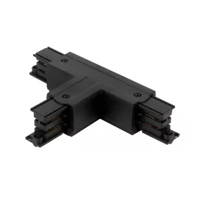   Connector T for 3 phase track LUMICANTO right black with feeding option PRIME