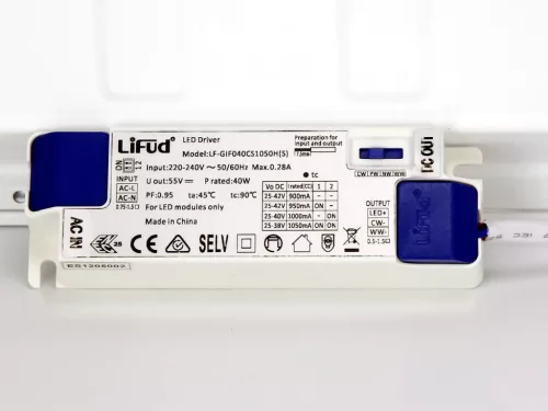 Panel Backlit 4CCT (2.7/3/4/5K) 34/36/38/40W 5300lm UGR<19 60x60cm white PRIME