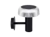 Suntis Solar Wall Light 3000K 170lm 2Ah USB-C Round IP54 Black PRIME