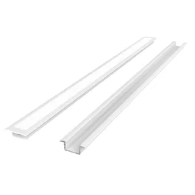 White recessed aluminum profile 3m - PRIME set