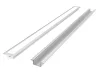 Silver recessed aluminum profile 3m - PRIME set