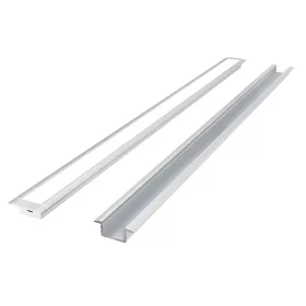Silver recessed aluminum profile 3m - PRIME set