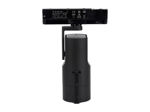AI LED Caimeta háromfázisú sínes lámpa, 35W, 24°, CRI 90, Szabályozható színhőmérséklet, Fekete