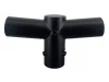 Bracket for 2 fixtures for folding lighting pole black