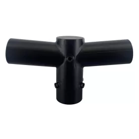 Bracket for 2 fixtures for folding lighting pole black