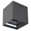 LED wall lamp G9 IP65 gray CUBE LITE