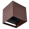 LED wall lamp G9 IP65 corten CUBE LITE