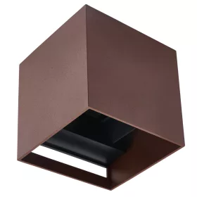 LED wall lamp G9 IP65 corten CUBE LITE