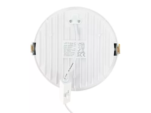 Downlight CALMOS 3CCT (3/4/6,5K) 24W 2800lm okrągły IP54 Biały PRIME