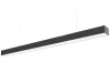 Linear fixture FUSION 4000K 20W 2600lm 120° IP20 60cm black PRIME PC Cover (single)