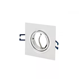 LEDline LEDOM Downlight alu. square white brushed adjustable