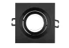 LEDline® downlight aluminium square adjustable SLIM black brushed AKROS