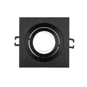   LEDline® downlight aluminium square adjustable SLIM black brushed AKROS