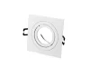 LEDline® downlight aluminium square adjustable SLIM white matt AKROS