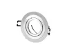 LEDline® downlight aluminium round adjustable SLIM silver brushed OROSA